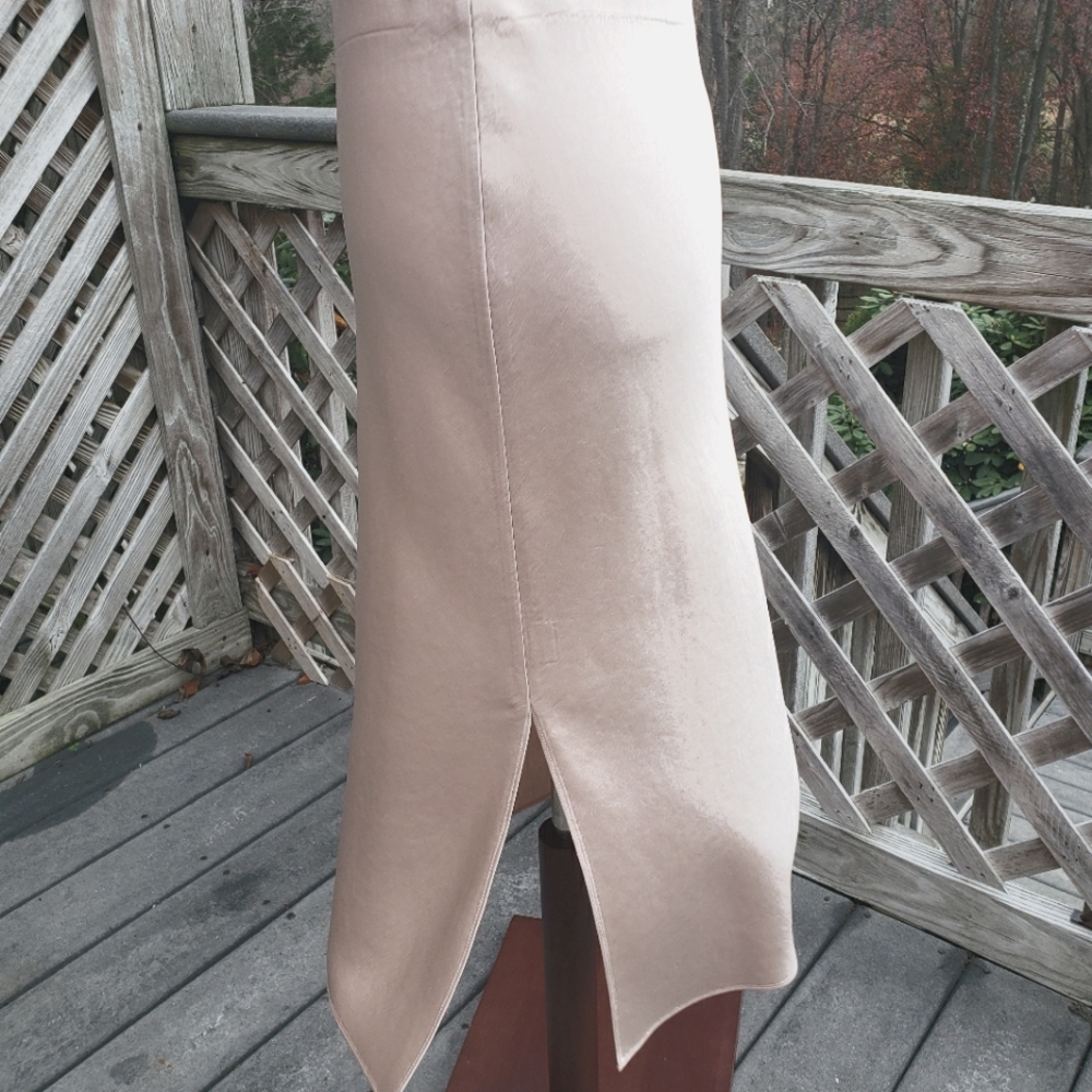 Theory Side Slit Satin Skirt, sS - Picture 7 of 11